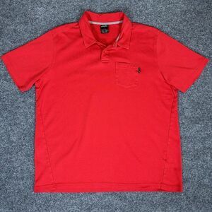 Oakley Polo Shirt Men XL Red Golf Performance Athletic Stretch Casual Activewear